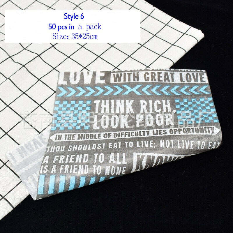 Cake Roll Oil Paper Bread Greaseproof Paper DIY Baking Packaging Paper: 6