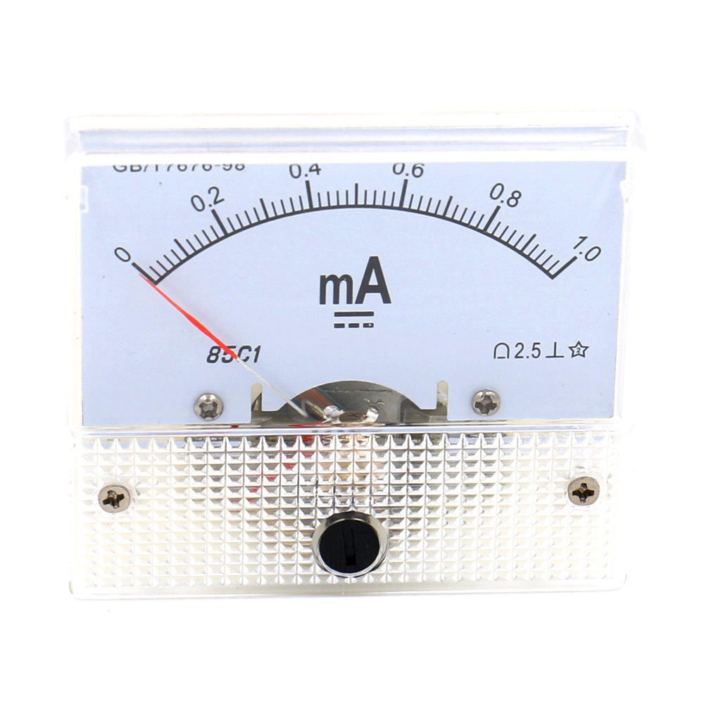 Analog 85C1 DC 1mA Panel Meter Amperemeter Measuring device