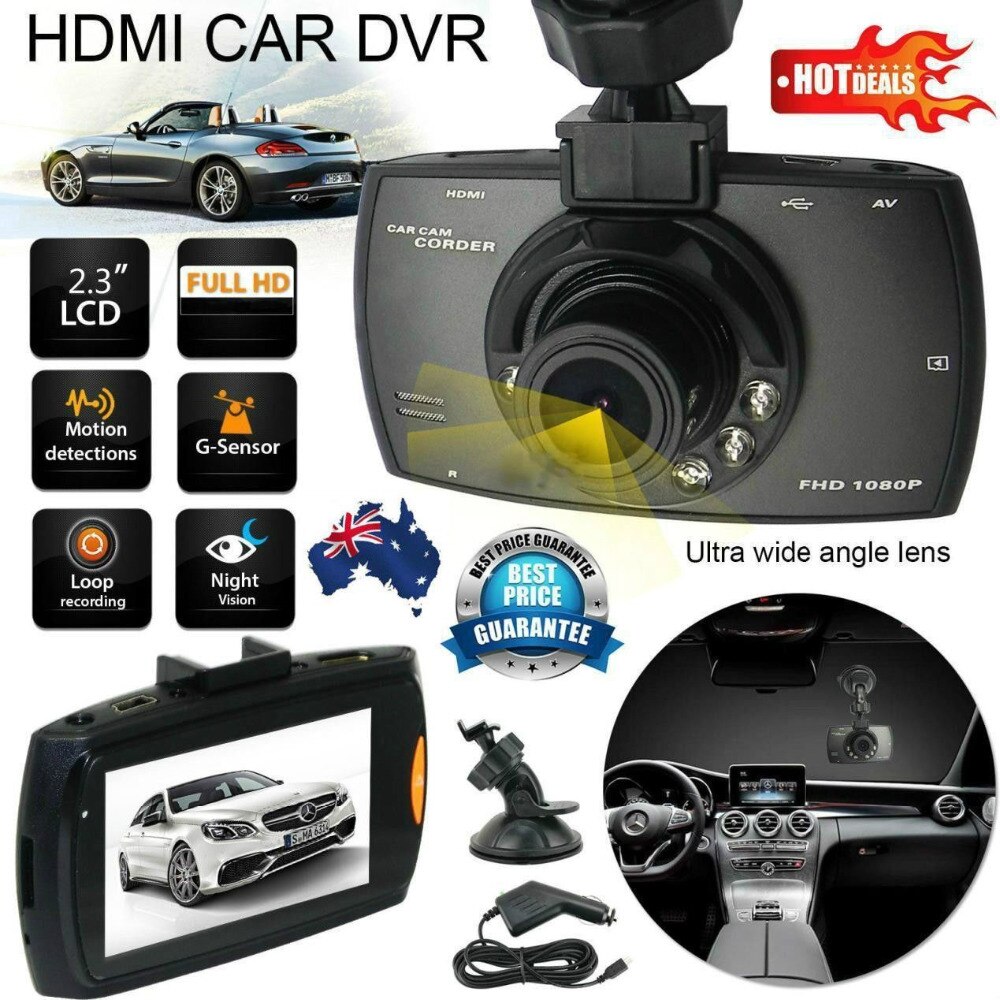 Toeschouwer Regelen Zwart Auto Dvr G30L Auto Camera Recorder Dash Cam G-Sensor Ir Nachtzicht –  Grandado