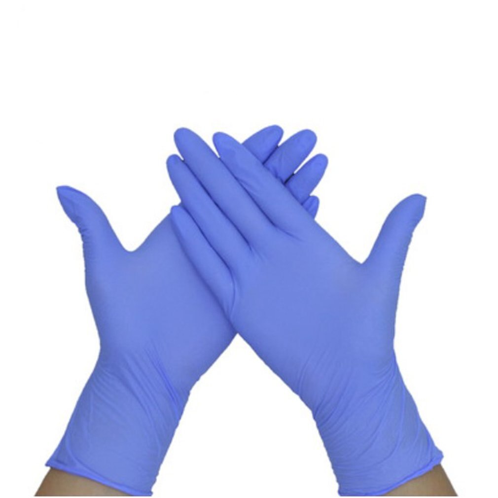 50/100pcs Box Disposable Vinyl Gloves Powder-free Industrial Food Safety White Blue Translucent Pvc Gloves Nitrile Gloves