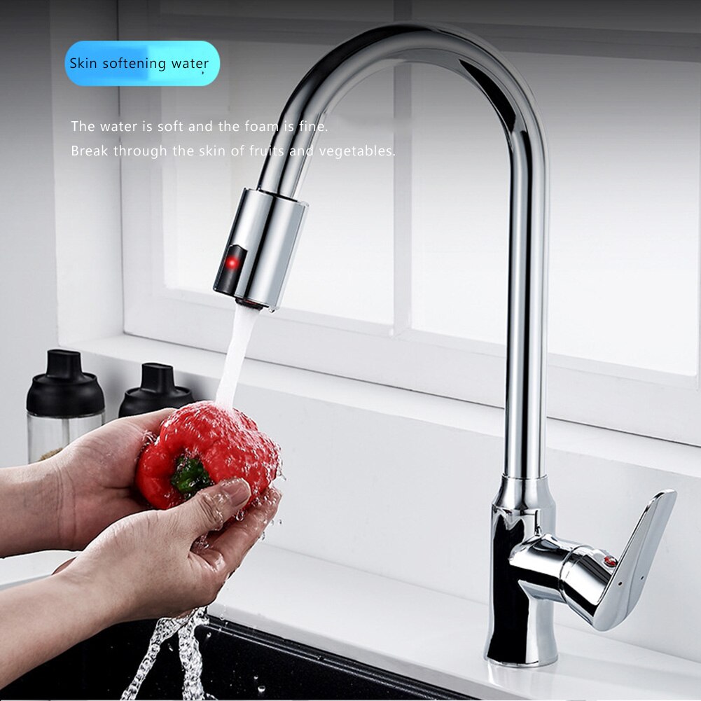 Automatic Water Saving Sensor Faucet Smart Infrared Sensor Inductive Anti-Overflow Nozzle for Kitchen Bathroom