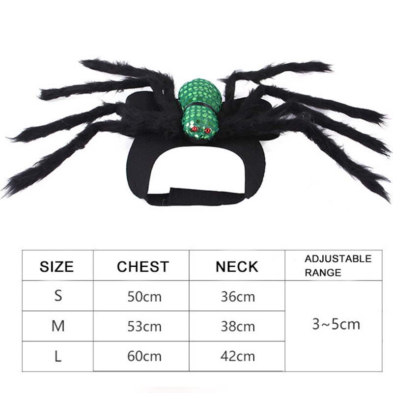 Pet Dog Halloween Clothes Dogs Horror Spider Halloween Christmas Costume Novelty Funny Pet Cat Party Cosplay Apparel Clothing