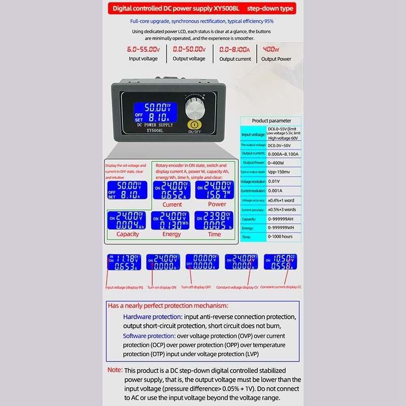 XY5008L Constant Voltage and Constant Current Main... – Vicedeal
