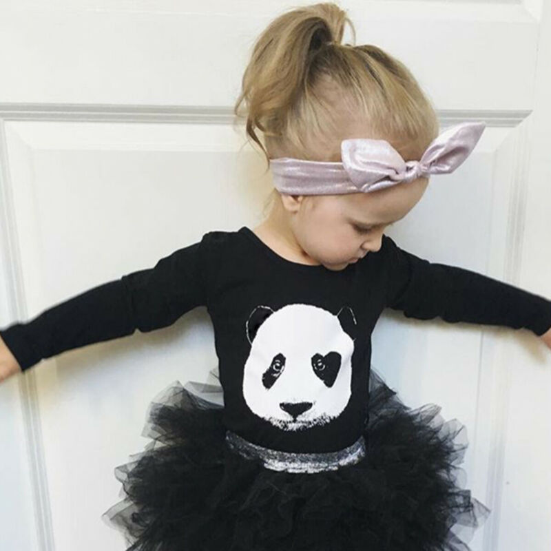 Barn gutter t-skjorter baby langermet panda topper barn høst svart bomull sweatshirt 1 2 3 4 5 6 år gutt jente t-skjorter