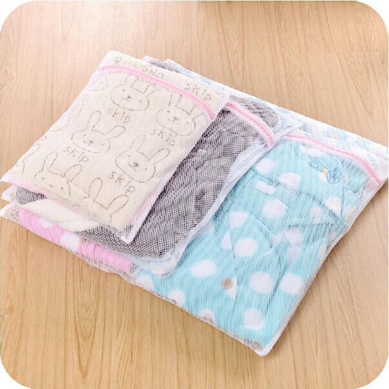 Sac à linge en Polyester, filet de lavage pour sous-vêtements, chaussettes, Machine à laver, sacs à vêtements, fournitures d'outils, 3 tailles
