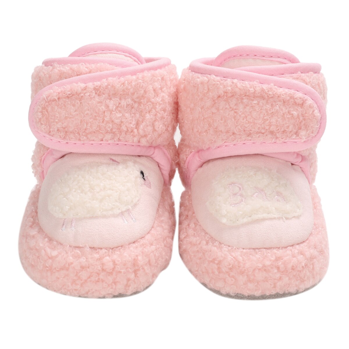 Baby Jongens Meisjes Laarzen Leuke Schapen Patroon Baby Laarzen Antislip Soft Katoen Peuter Eerste Walker Crib Schoenen: Roze / 0-6 months