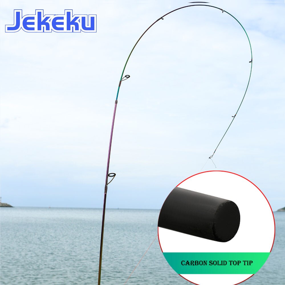 JEKEKU solide pointe truite leurre tige UL puissance 1.68m 1.8m 1.98m ultra-léger 1-7g 2-6lb carbone filature/coulée tige Probale poisson
