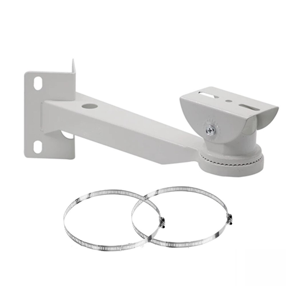 CCTV Camera Bracket Cylindrical Pillars&amp;Pole Corner Wall Mount Bracket With Adjustable Hoop Ring for Security Video Surveillance