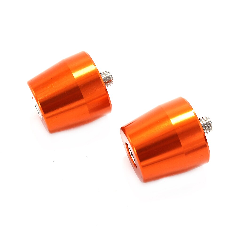 Empuñaduras de manillar para motocicleta KAWASAKI ER6N, ER6F, Z250, Z300, Z650, Z750, Z800, Z900, Z1000, extremos de barra, tapa deslizante, accesorios CNC: Naranja