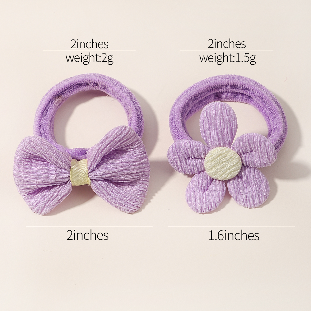 Anneau de cheveux avec nœud doux pour bébés filles, 10 pièces, bandes élastiques en caoutchouc, accessoires pour cheveux pour enfants, cravate, support queue de cheval, coiffure