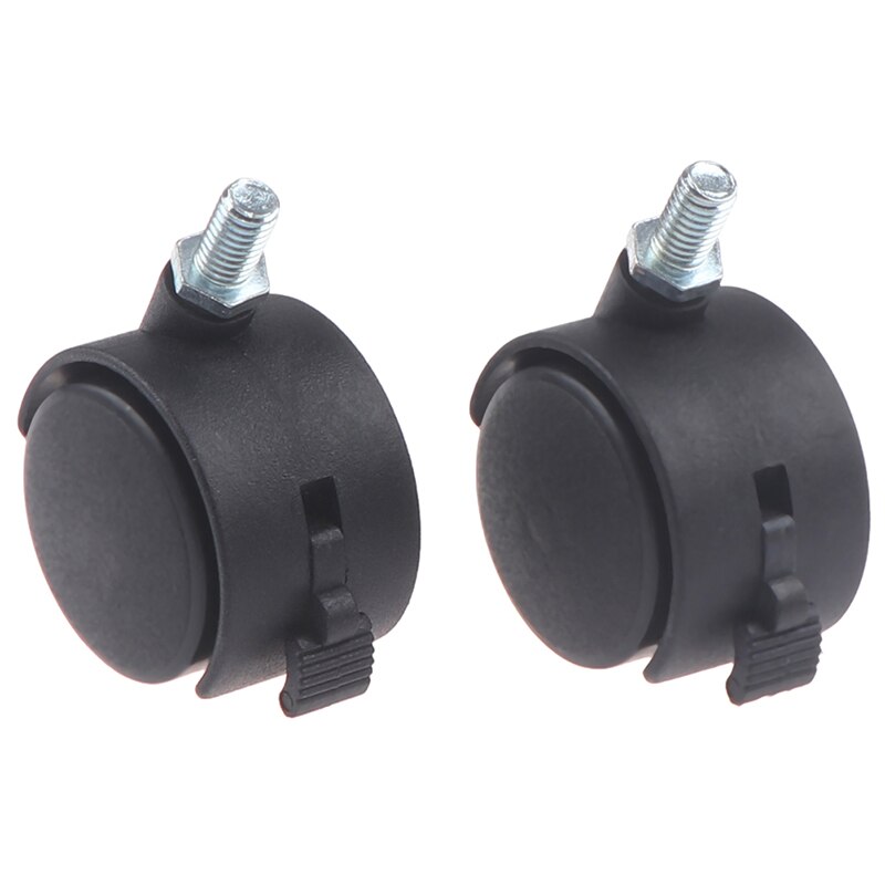 1Pc Stoel Wiel Meubels Caster 1.5 "40Mm M8 Schroef/Plaat Zwenkwielen Vervangen Hardware Trolley stille Rem Bescherming