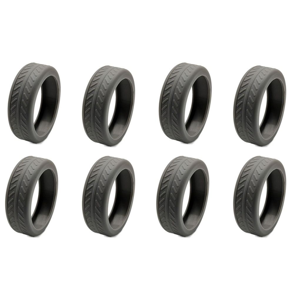 4/8Pcs Silikon Gepäck Räder Schutz Koffer Teile Achsen Reduzieren Rad Tragen Koffer Räder Schutz Abdeckung: Licht Gold