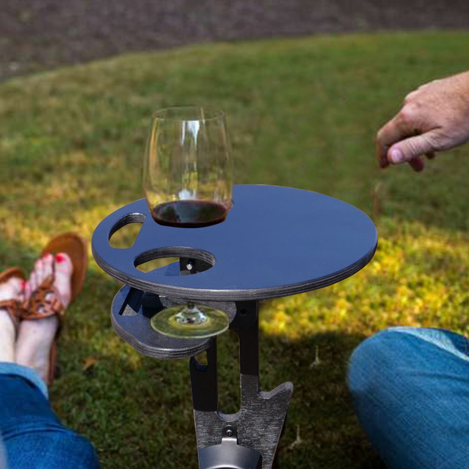 Portable Foldable Table Wine Whisky Beer Wine Folding Desk Outdoor Furniture Tables Picnic Tools Party Games Drinking Desk