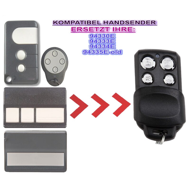 Voor 94335e 94333e c945 c943 garagedeur afstandsbediening vervangende afstandsbediening