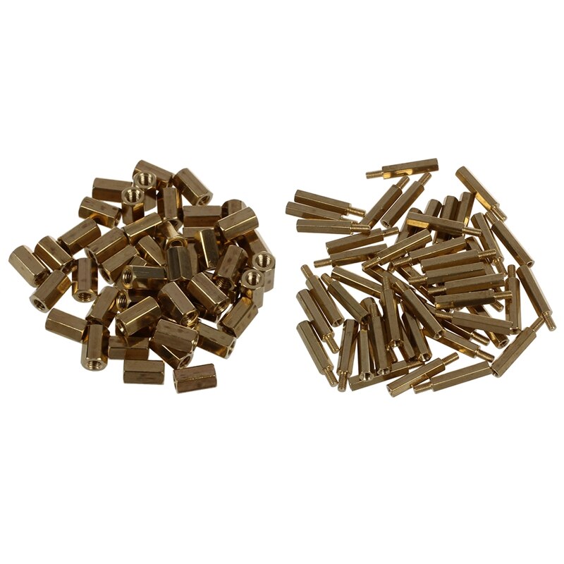 50 Pcs M3 Male X M3 Female Screw PCB Stand-Off Spacer Hex 26Mm Length &amp; 50 Pcs Metal Hex M3 Female Screw 8Mm Body: Default Title