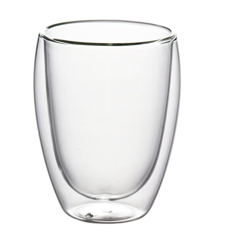 Double Transparent glass coffee cup milk whiskey tea beer double heat resistant cocktail Vodka wine mug Drinkware