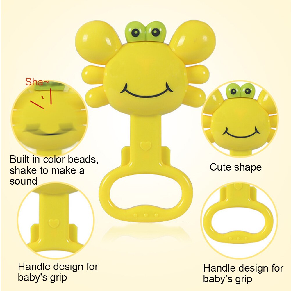 Baby Cartoon Hand Jingle Musical Developmental Speelgoed Bed Klokken Voor Kinderen Ring Rammelaars Bijtring Speelgoed Voor Kinderen 5/8 stuks