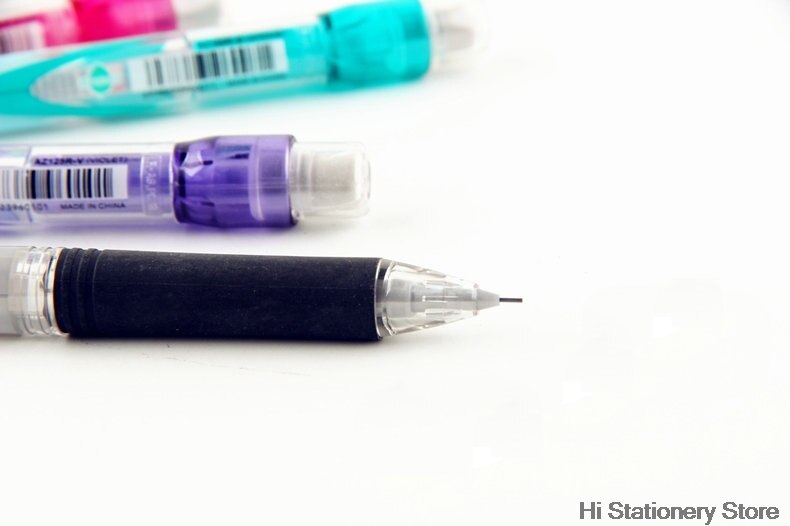 Pentel e-sharp  az125r mekanisk blyant 0.5mm automatisk blyant japan sort/blå/grøn/lilla/pink kropsfarver
