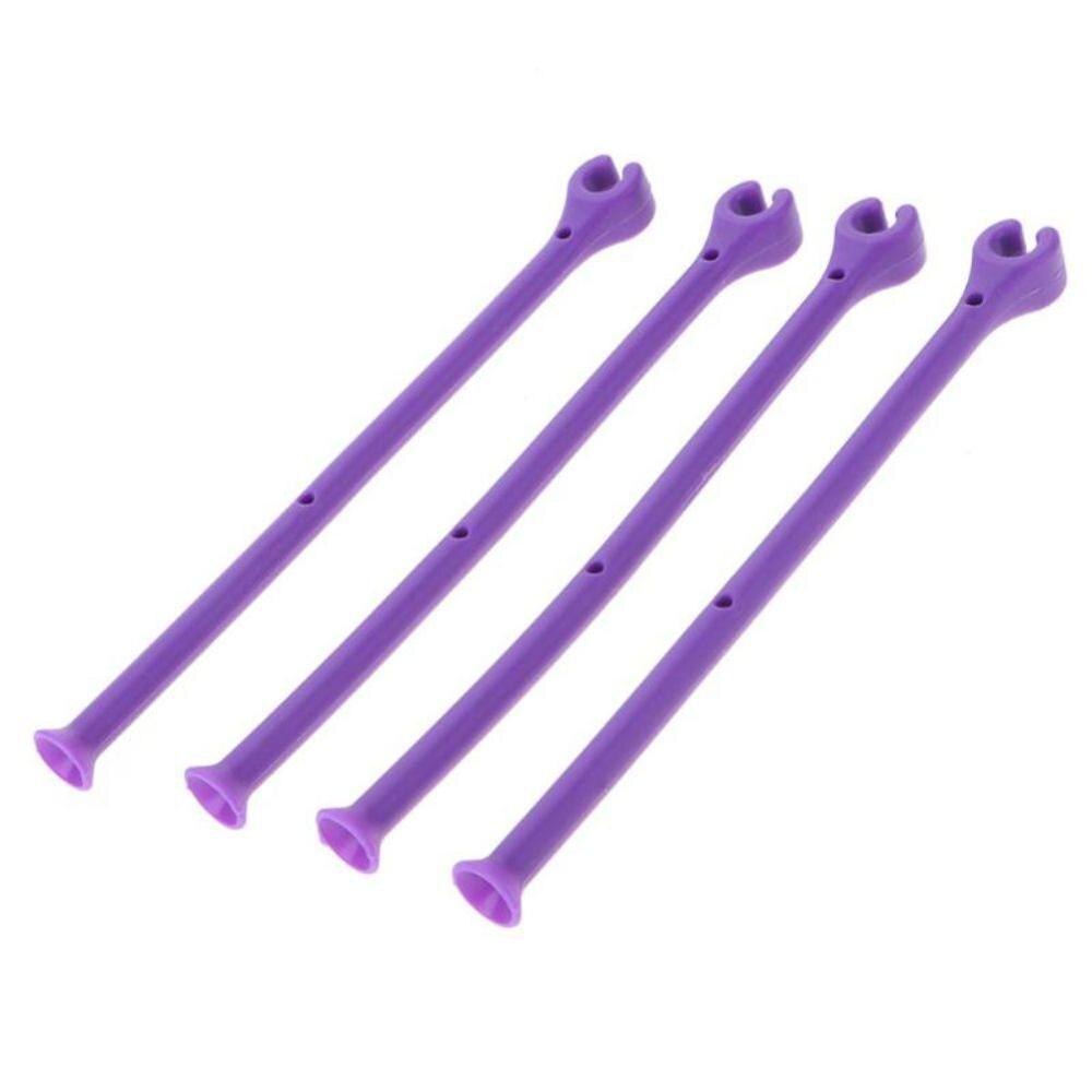 4Pcs Passen Flexibel Siliconen Wijn Glas Vaatwasser Beker Paars Houder Veiliger Glaswerk Saver