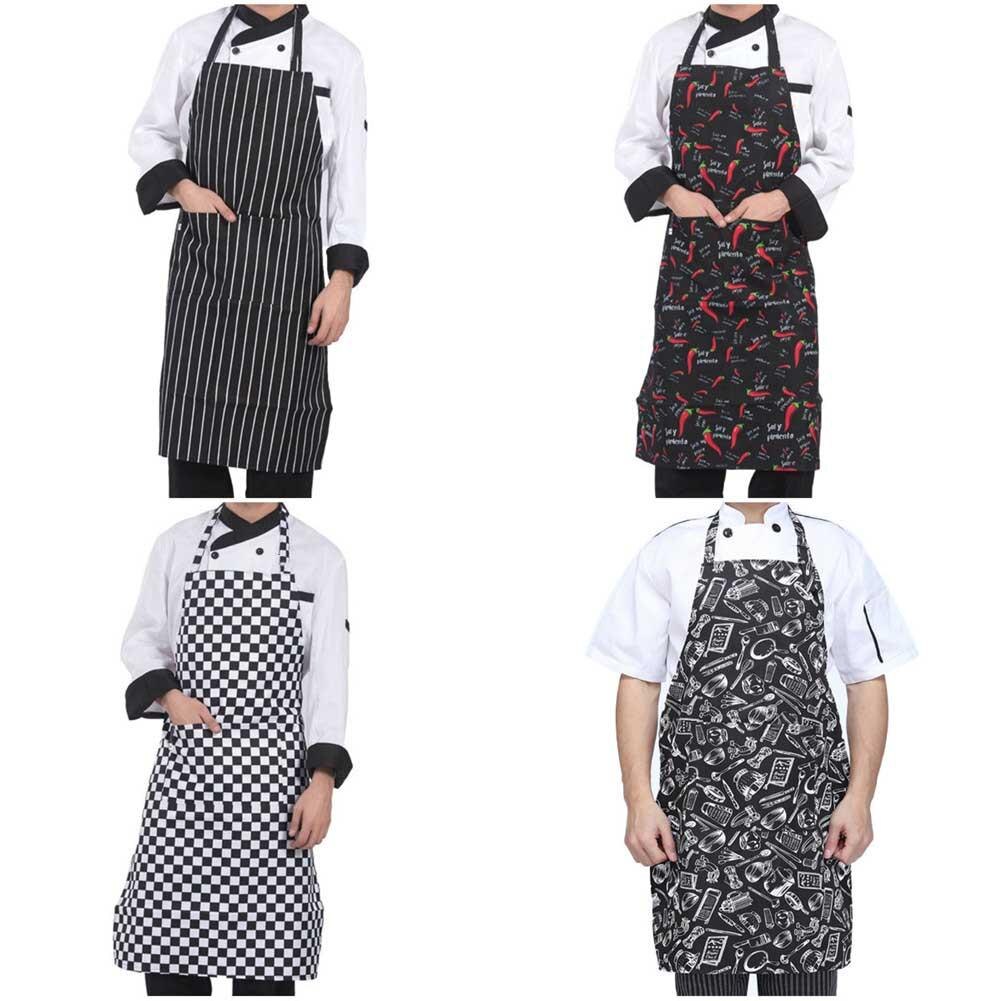 Menn dame kvinne forkle hjem kjøkken kokk forklær restaurant matlaging bake kjole forkle med lommer