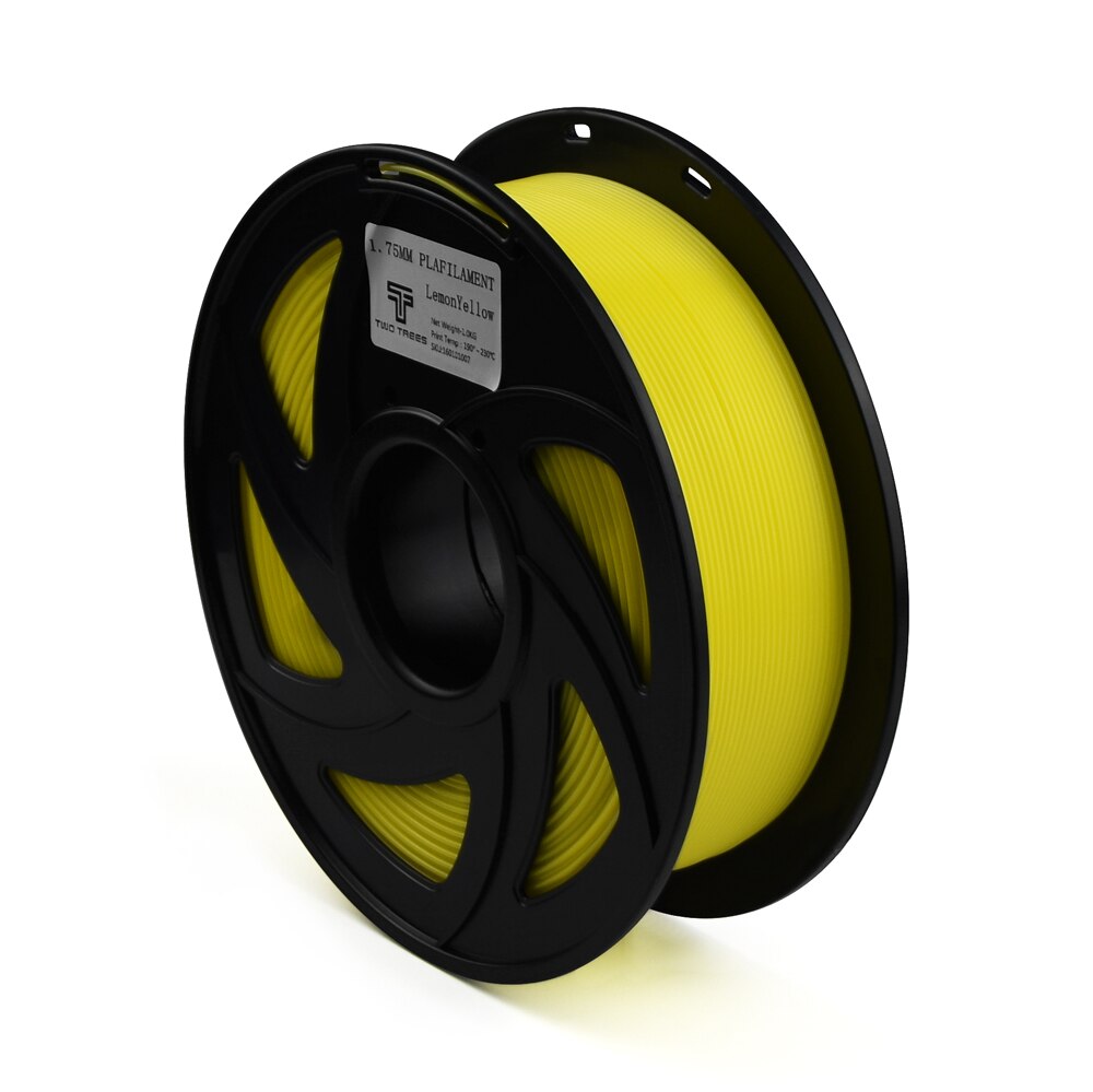 3D Filament PLA filament 1.75mm 1kg Neat Winding plastic spools 1.75 3D printer impressora filamento No Tangle Printing: PLA yellow