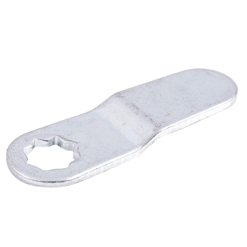 Lever lock for furniture, with round knob, external thread 1.7 cm