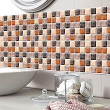Kitchen Bathroom 3d Stickers Waterproof Self Adhesive Mosaic Wall Decal Cabinet Sticker Peel And Stick Backsplash Vinyl Tiles