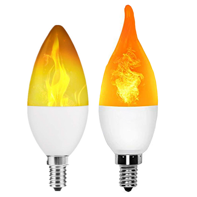 LED Feuer Licht E14 E27 B22 Kerze Lampe 5W 4 Modi Beleuchtung LED Flamme Flackern Lampe Wohnzimmer Weihnachten atmosphäbetreffend Lampe Wohnkultur