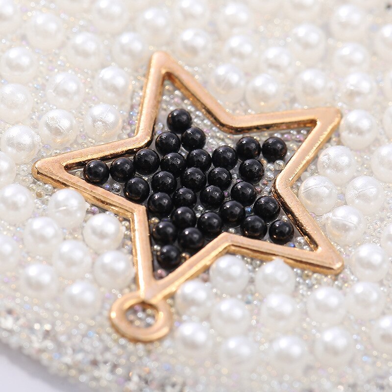 Cartoon Van Gesneden Uit Buiter Bear Figuur Boren Cartoon Sterren Ingebed In De Wind Kleding Gedragen Patches