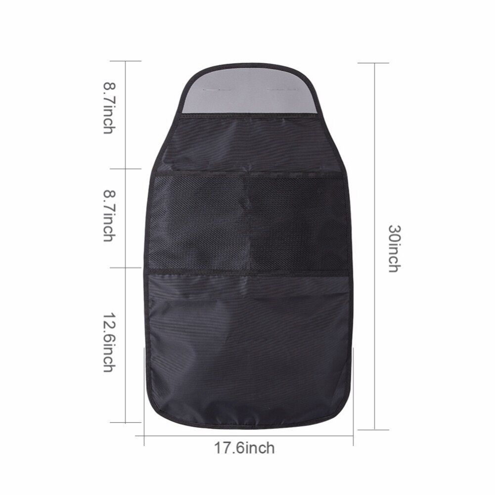 2 Stuks Autostoel Terug Anti Kick Mat Voor BMW iX1 2023 2024, PU Lederen Zitkussen Achtercover Protector Auto Anti-Vuil Pad,E/Orange