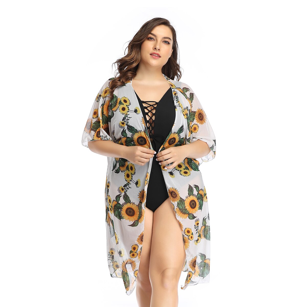 Mode Vrouwen Een Stuk Pakken Zomer Dames Beach Seaside Kiel Party Jurk Zwart Blauw Zonnebloem Stijlen