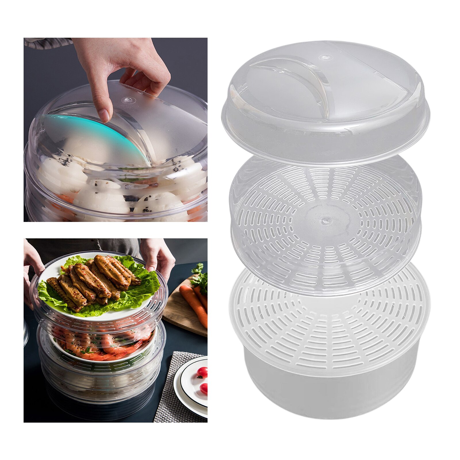 Anti-fly Food Storage Box Tabletop Leftovers Storage Box Container Cover Lid Insulation
