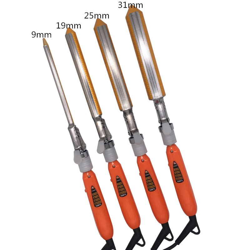 Professionelle 9mm tiefe ganze locken lockenwickler kräuseln welle maschinenschraube trommel von lockenwickler lockenstab