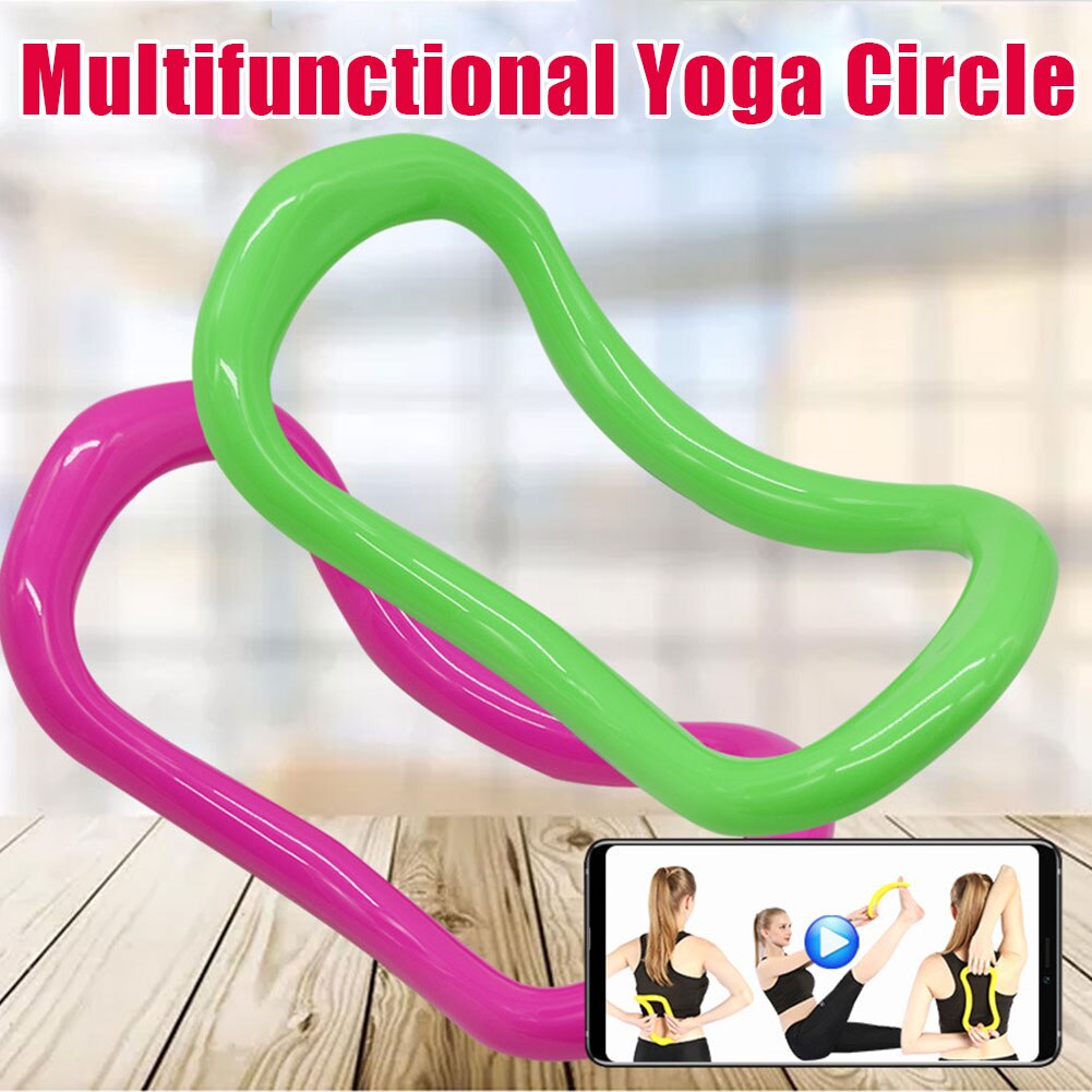 Yoga Ring Magic Circle Fascia Stretch Ring Yoga Aids Pilates Hoop Yoga Circle Pilates Gym Sports Magic Ring