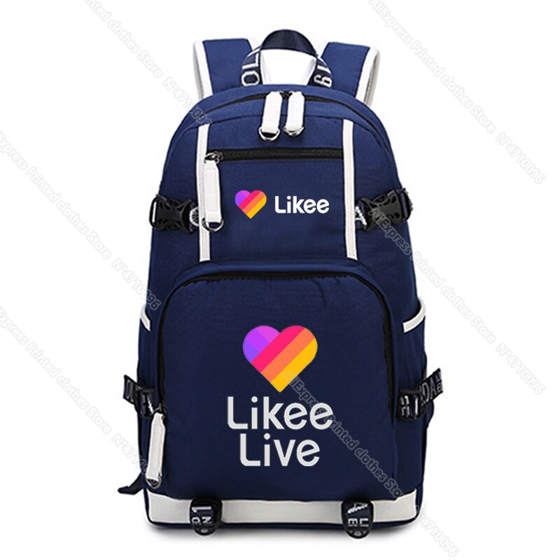 Casual Russia Style Likee Backpack Daily Back to School Mochila LIKEE Teens Boys Girls Rucksack: 11