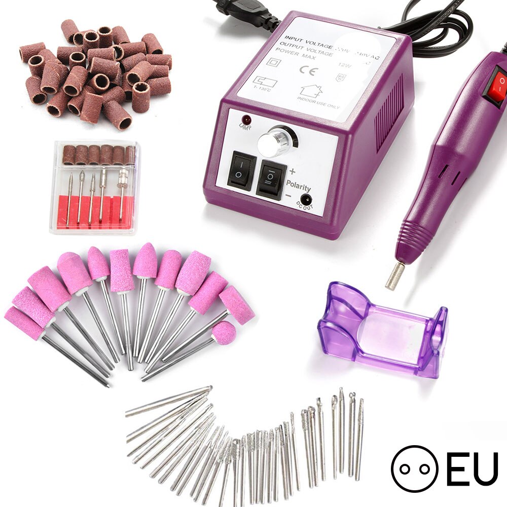 Perceuse à ongles électrique 20000, ensemble de mèches, Machine de manucure, Kit d'outils pour pédicure, lime à ongles électrique, Machine de polissage: ZH5175-4