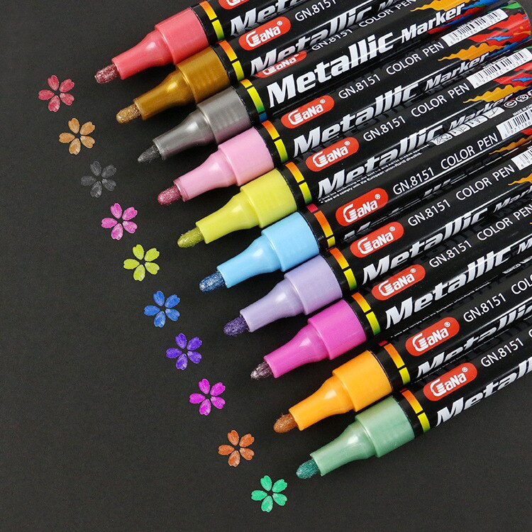 4/8/12/15/20/24Pcs Liquid Ink Paint Marker Set Erasable Art Permanent Sketching Marker Paint Pens for Glass Ceramic Wall
