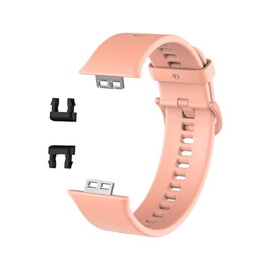 Polsband Voor Huawei Horloge Fit TIA-B09 Model Smart Horloge Accessoires Armband Strap Voor Huawei Fit Lus Verstelbare Polsband: Light pink