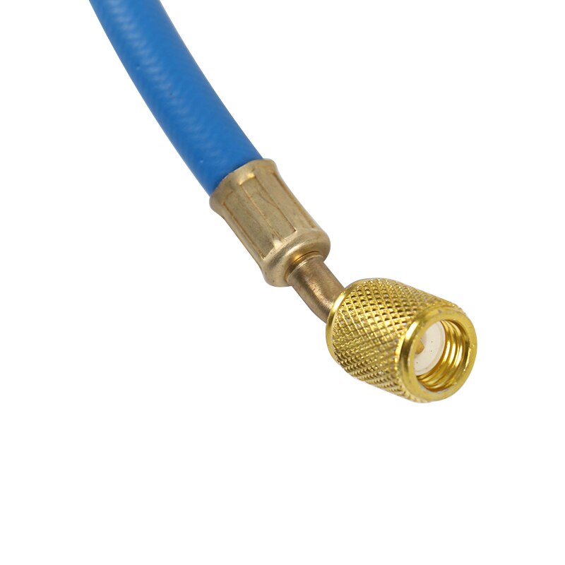 Juego de manómetros de colector de refrigerante con manguera y gancho para refrigeración de aire acondicionado R410A R134A