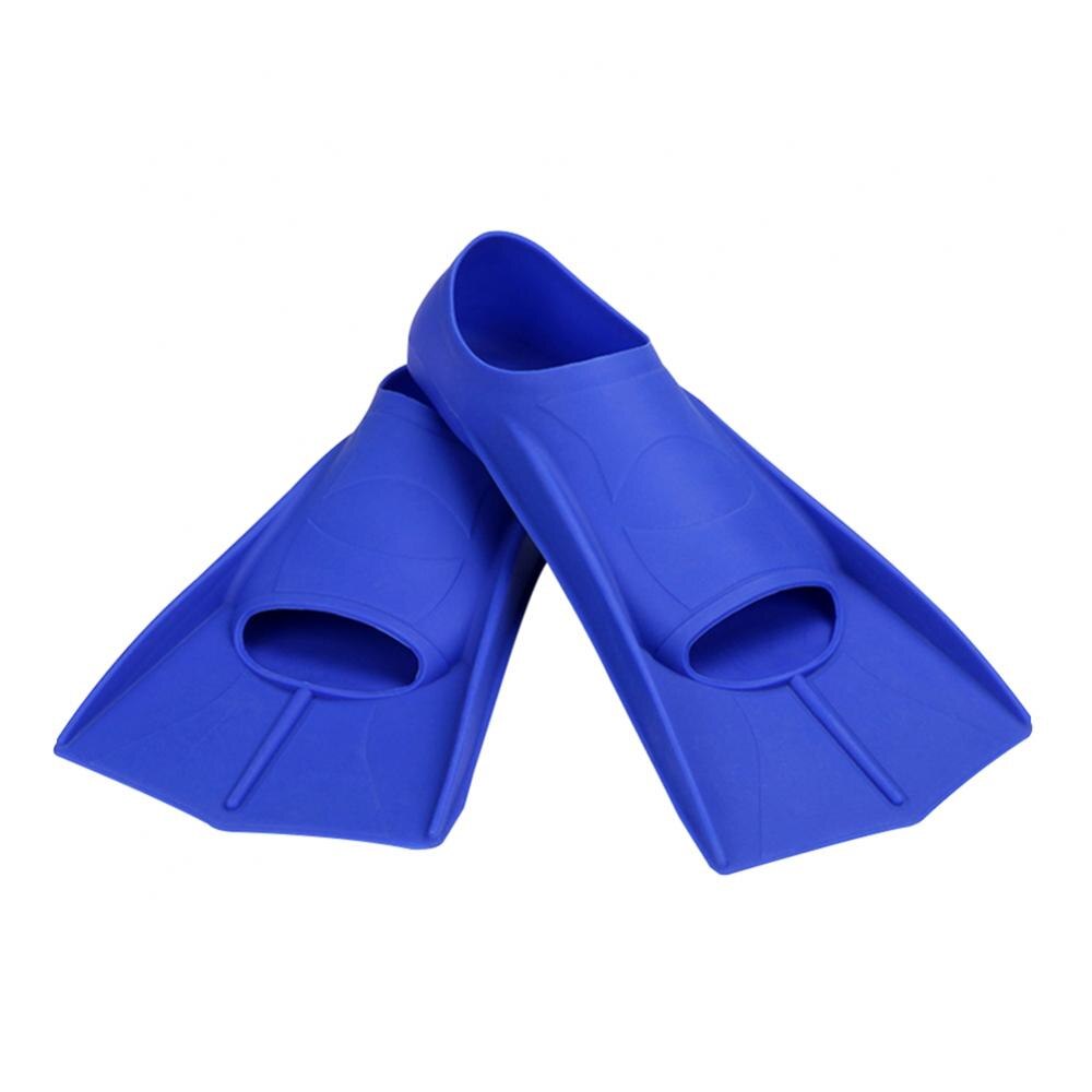 1 Pair Swimming Flippers Adults Snorkeling Surfing Swim Soft Silicone Foot Fins For Beach Swimming Accessories diving supplies: Blue XS