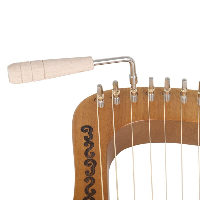 ARPA de 16 tonos de Lira, instrumento Musical portátil de 16 cuerdas, chapa de madera maciza, instrumento de cuerda