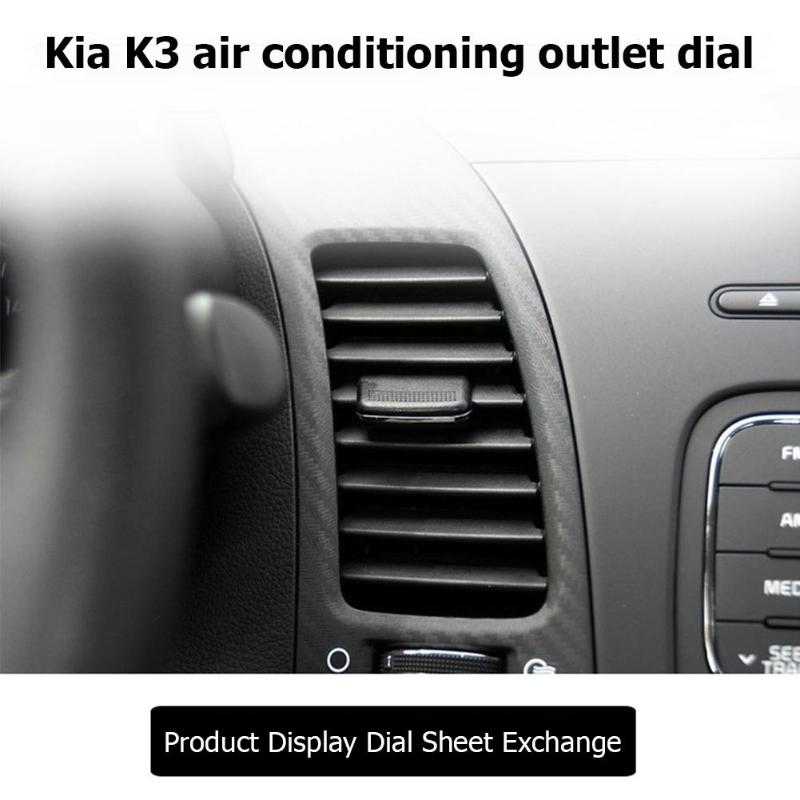 Kit de reparación de Clip de lengüeta de salida de ventilación de aire delantera izquierda/Centro/Derecha A/C para Kia K3 accesorios de Interior de coche negro