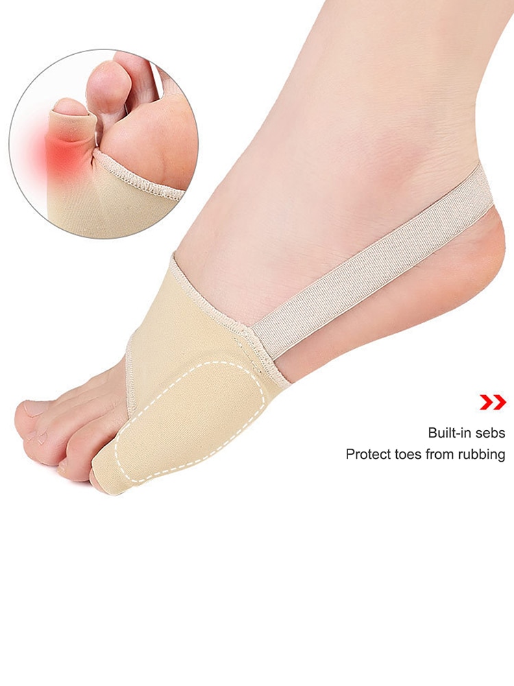 Séparateur de pieds pincés, 1 paire, ajusteur de manche, Correction du petit orteil, soin du teint de la peau S L