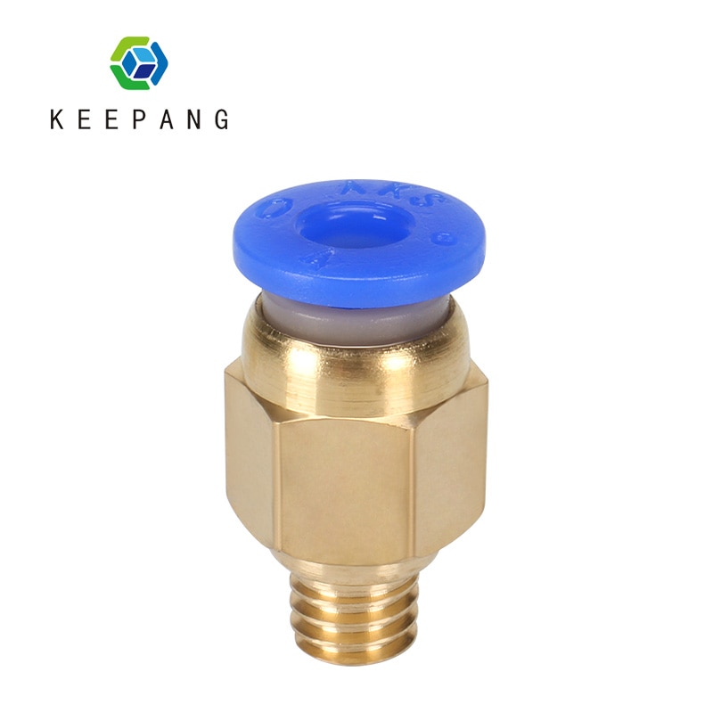 3D Printer Pneumatic Connectors bowden quick coupler PC4-01 PC6-01 PC4-M5/M6 1.75mm 3mm PTFE tube for J-Head extruder Fittings