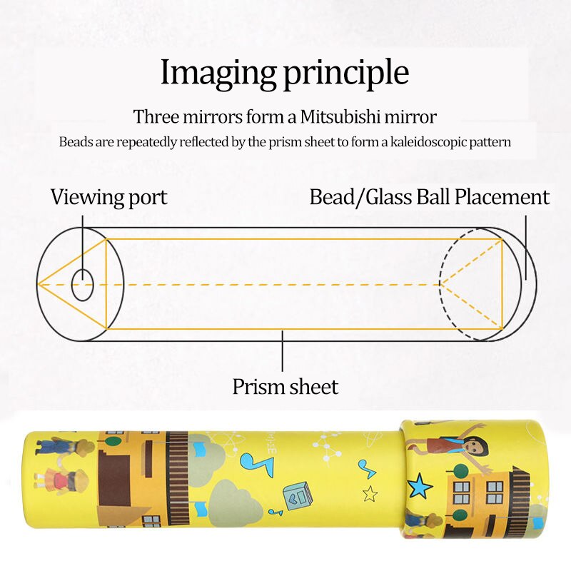 Zaneray Kinderen Grote Caleidoscoop Steeds Veranderende Magische Telescoop Jongens En Meisjes Educatief Studenten Polyprism Speelgoed