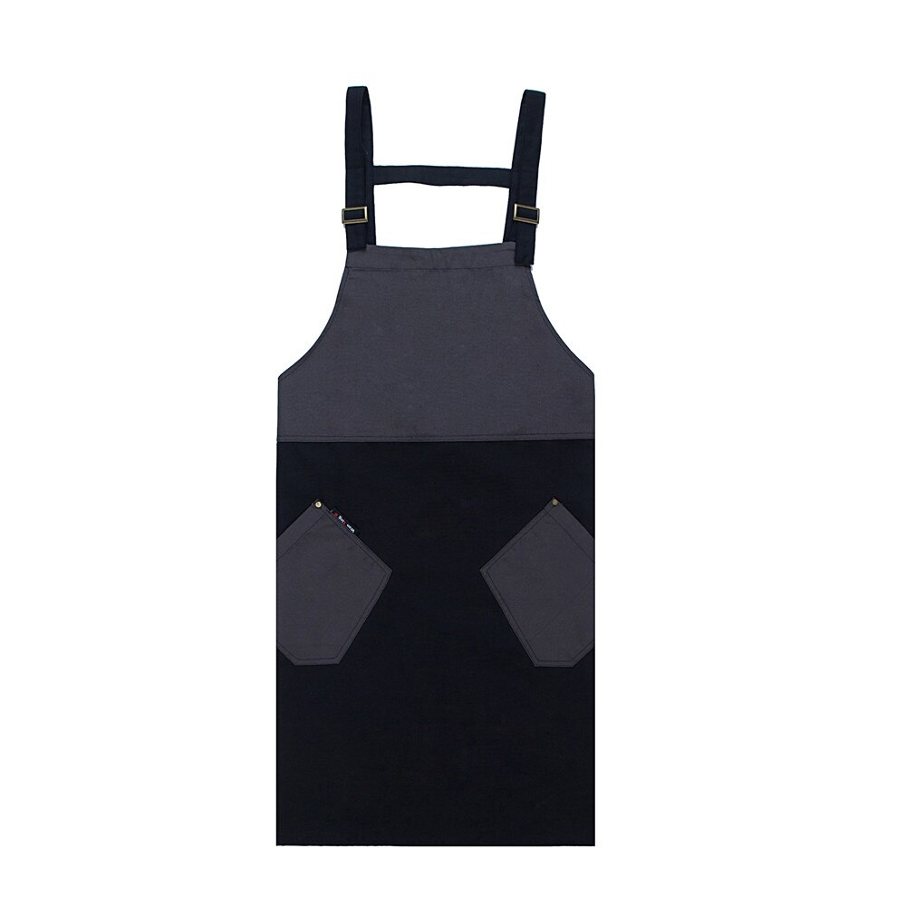 Unisex Halter Neck Adjustable Spliced Color Apron Food Service Kitchen Bakery Chef Waiter Uniform: 1