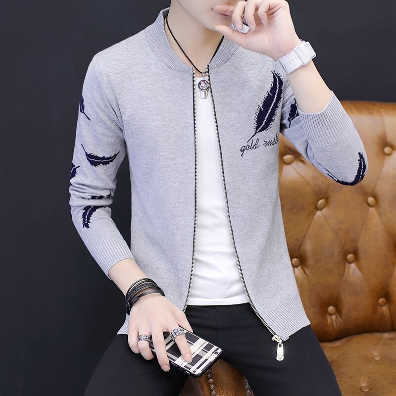 Men's Sweater Coat Wool Sweater Jackets Men Zipper Sweater Men Knitted Coat Male pull Casual Slim Cardigan Men Knitwear