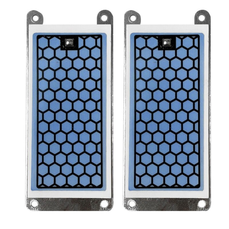 2pcs/set Ozone Generator Accessories Honeycomb Blue Film Coated Ozone Ceramic Sheet Long Life Aluminum Plate