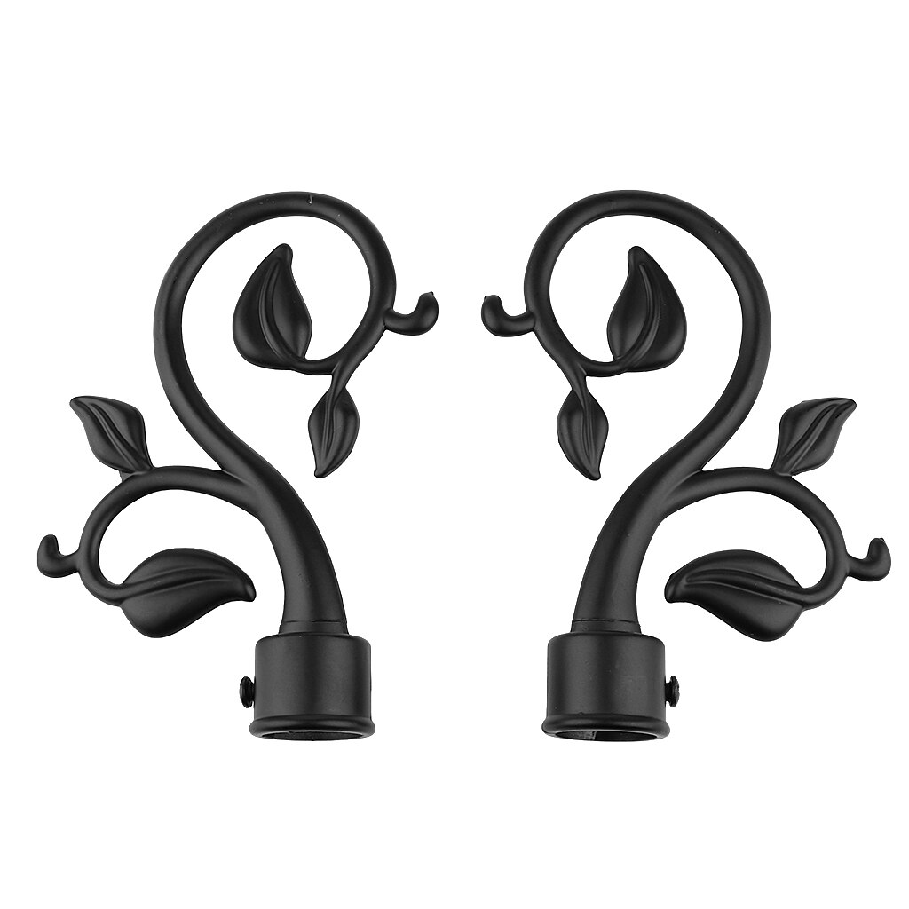 1 Pair Vintage Retro Curtain Pole Ends Drape Pole Finials Inner Dia. 22mm Caps