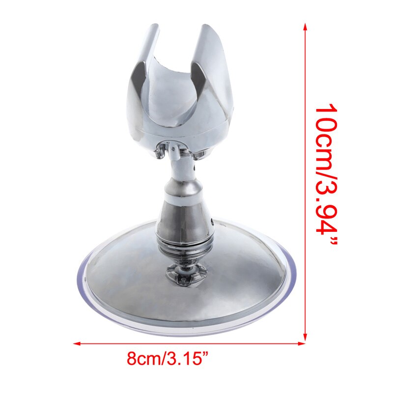 Adjustable Strong Suction Cup Shower Head Holder Bracket Stand 360° Swivel